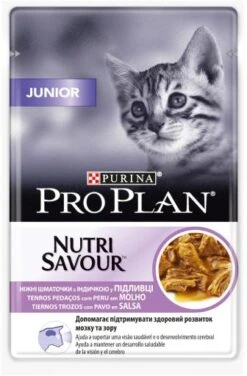 Pack 26 Pro Plan Kitten Nutri Savour Pouche Tender Turkey Chunks In Gravy