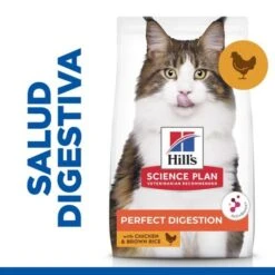 Hill's Science Plan Adult Perfect Digestion With Chicken & Brown Rice -Pet Supplies-Cats Shop perfect digestion gatos adultos pollo arroz 3 g