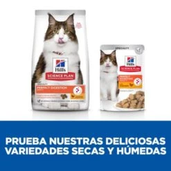 Hill's Science Plan Adult Perfect Digestion With Chicken & Brown Rice -Pet Supplies-Cats Shop perfect digestion gatos adultos pollo arroz 7 g