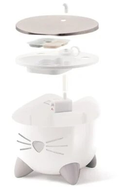 Catit Pixi Stainless Steel Fountain -Pet Supplies-Cats Shop pixi fuente acero inoxidable 3 g