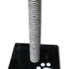 Nayeco Savanna Scraper With Footprint And Sisal Scratching Post In Black -Pet Supplies-Cats Shop rascador savanna poste negro 1 g
