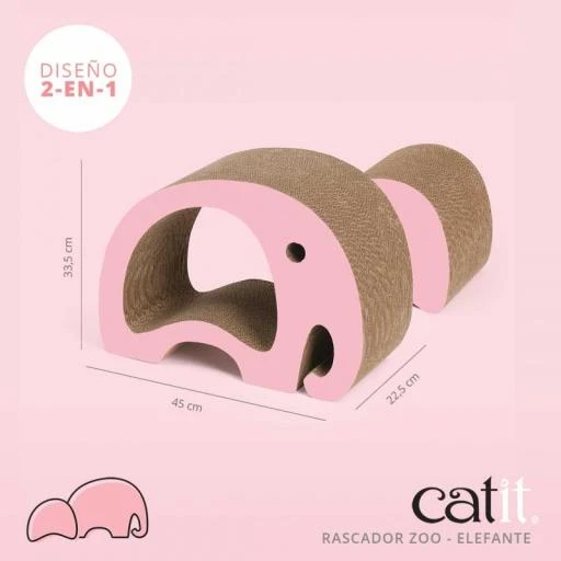 Catit Zoo Scratching Elephant Scratcher 2-in-1 4 Catit Zoo Scratching Elephant Scratcher 2-in-1 - Image 2